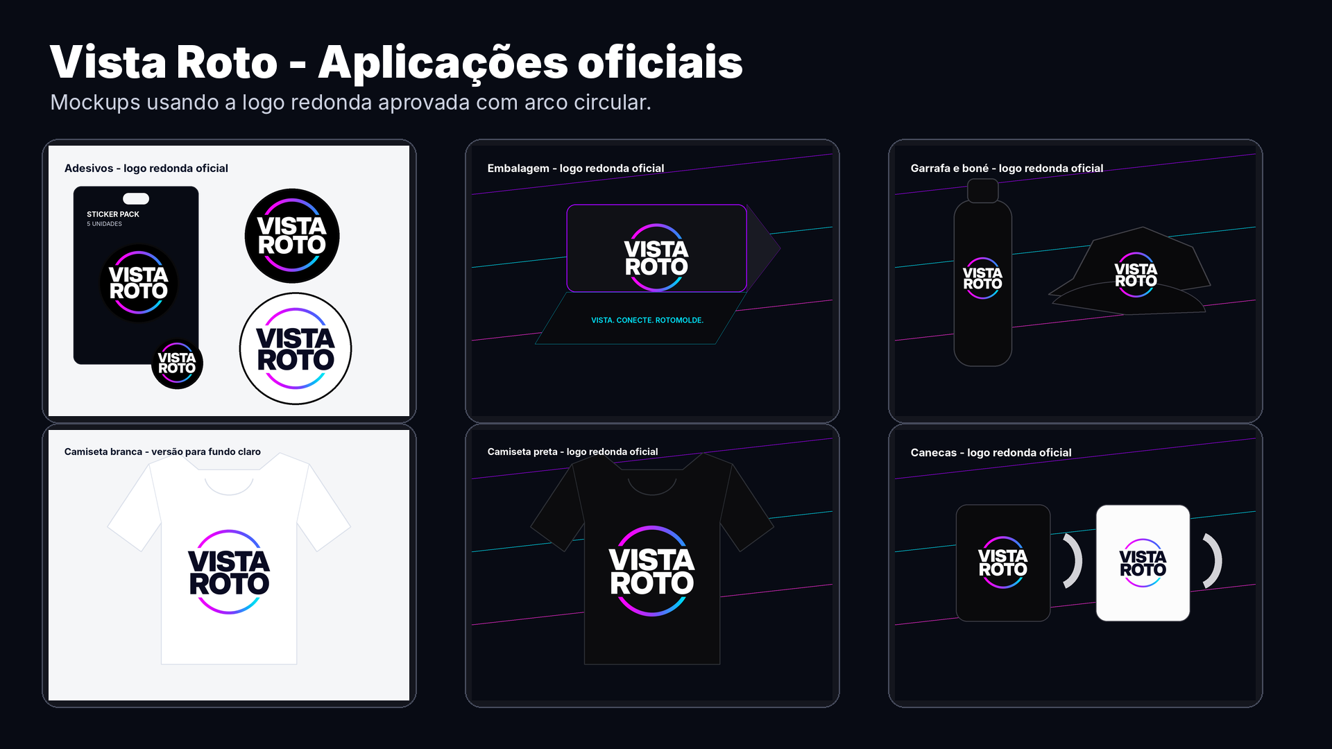 Conjunto leve de aplicações visuais Vista Roto